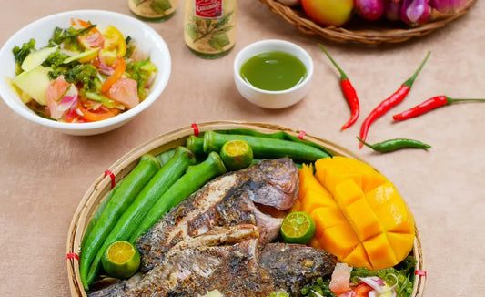 Pan-Fried Tilapia with Spicy Ensaladang Lato