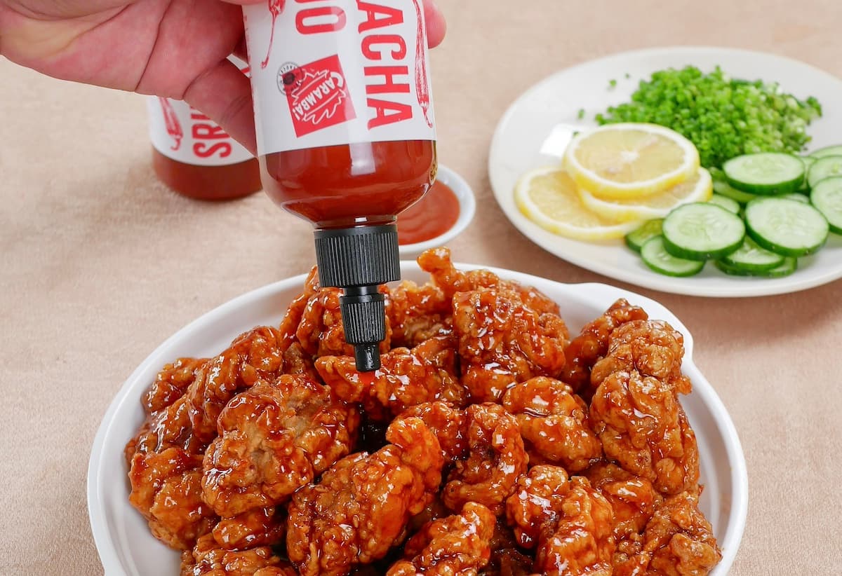 Sriracha Glazed Fried Chicken